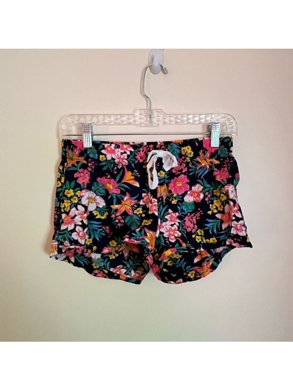 J.Crew Re-Imagined Floral Cotton Lounge Sleep Shorts XXS Tropical Floral Print